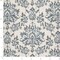 Blue Stain Resistant Performance Pet Friendly Damask Linen Look Print Upholstery Fabric by The Yard - SKU: Gary Azure
